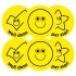 Budget Stickers - Yellow Smileys and Ticks Value Pack (38mm)