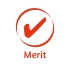 Sticker Factory Stamper: Merit Tick - Red
