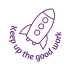 Sticker Factory Stamper: Keep Up The Good Work - Purple