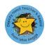 Quick Personalised Sparkly Stickers: Deputy Head Teacher`s Award From The Sticker Factory (35mm)
