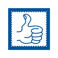Mini Stamper: Blue Thumb (11mm)