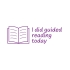 Rectangular Stamper: I Did Guided Reading Today - Purple