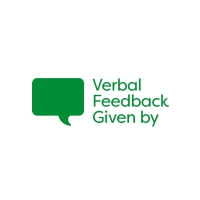 Rectangular Stamper: Verbal Feedback Given By - Green
