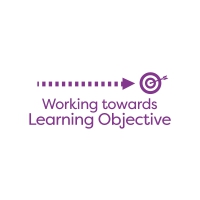 Rectangular Stamper: Working towards learning objective - Purple