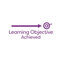 Rectangular Stamper: Learning Objective Achieved - Purple