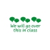 Rectangular Stamper: We Will Go Over This In Class - Green