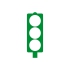 Rectangular Stamper: Traffic Light - Green