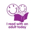 Stamper: I Read With An Adult Today - Purple
