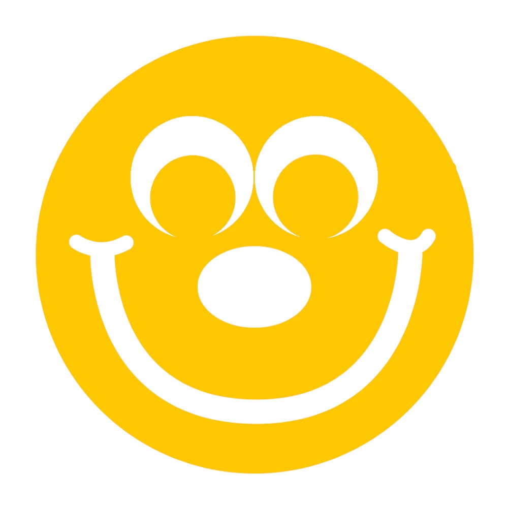 Smiley Face Stamper in Gold - SuperStickers