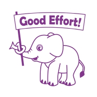 Stamper: Good Effort Elephant - Purple