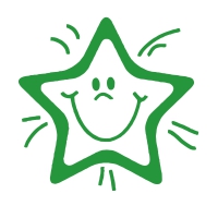 Stamper: Smiley Star - Green