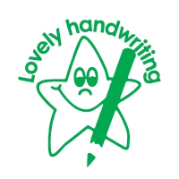 Stamper: Lovely Handwriting - Star - Green