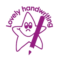 Stamper: Lovely Handwriting - Star - Purple