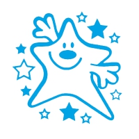 Stamper: Smiley Star - Turquoise