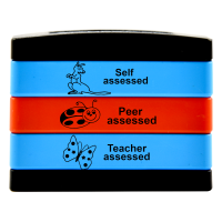 Stamp Stack: 3 High - Self Assessed / Peer Assessed / Teacher Assessed