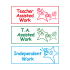 Stamp Stack: 3 High - Teacher Assisted / TA Assisted / Independent Work