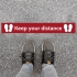 Social Distance Floor Marker - Red, Keep Your Distance (1000x150mm)