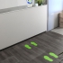 Floor Marker - Light Green Footprints (250 x 110mm - 10 pairs)