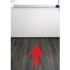 Floor Marker - Red Directional Arrow (400x160 mm)