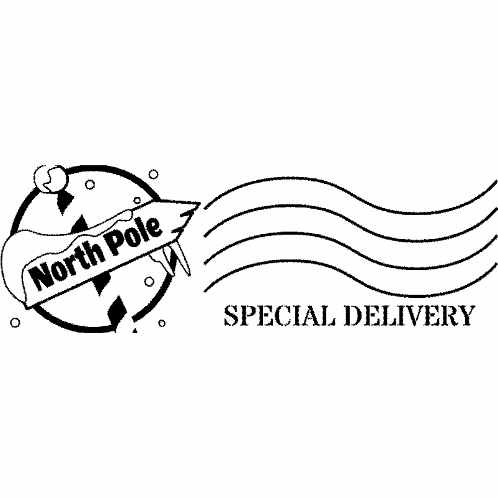 Stamper: North Pole Special Delivery - Black