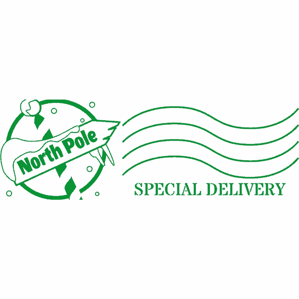 Stamper: North Pole Special Delivery - Green