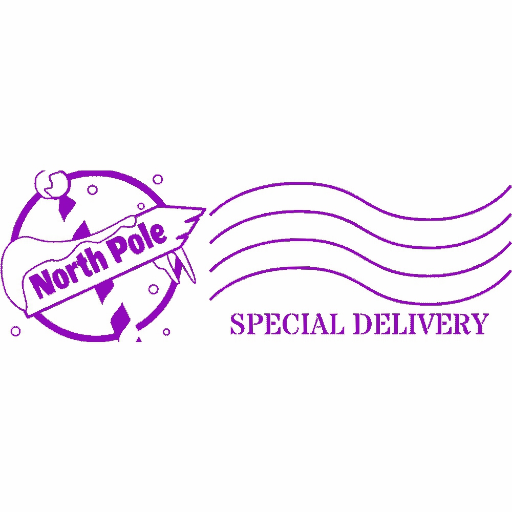 Stamper: North Pole Special Delivery - Purple