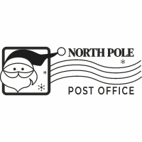Stamper: North Pole Post Office - Black