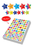Sticker: Die Cut Stars - Bulk Pack: 50 A4 Sheets (5 X AS10307)