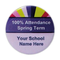 Badge: Quick Personalised - Attendance Spring 38mm