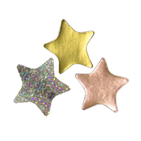Gold Foil, Silver Sparkling And Bronze Foil Stars Midi Sticker Pack